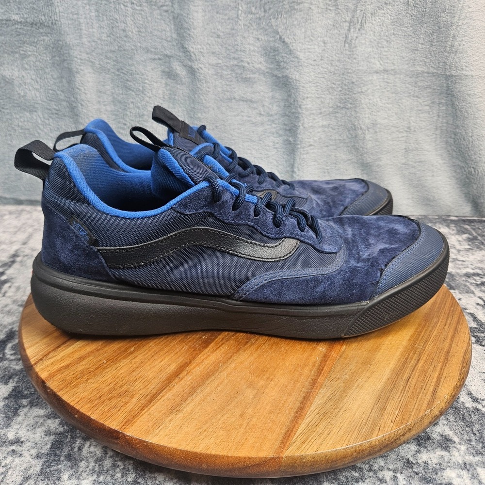Vans UltraRange Shoes Mens Size 12 Dress Blue Suede Low Top Athletic Sneakers